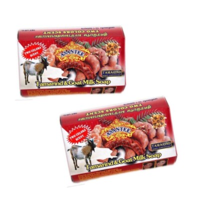 NEW Asantee Tamarind & Goat  Milk Herbal Soap 125g X 2 FREE SHIPPING