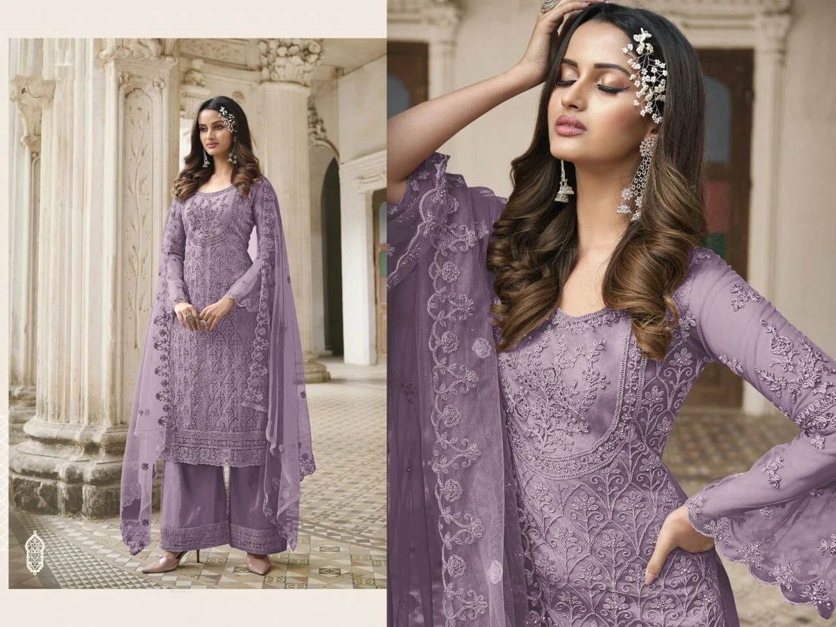 BEAUTIFUL PASTEL SALWAR KAMEEZ FOR WOMENS PARTY FUNCTION DESIGNER PUNJABI SUIT