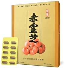 Mikei Red Reishi Essence 60 Capsules Extract Powder 250mg Exp : 02/2026