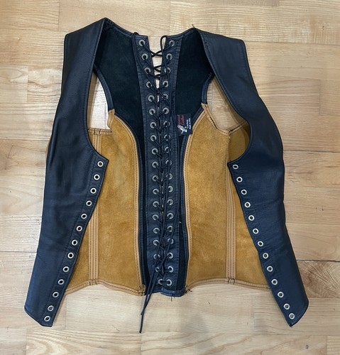 Ravenswood Leather Vintage Renaissance Medieval Vest Corset Cosplay XS?