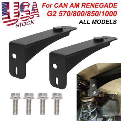 PAIR FOR CAN AM RENEGADE G2 REAR FENDER SUPPORTS w/SCREWS 570/800/850/1000 MODEL