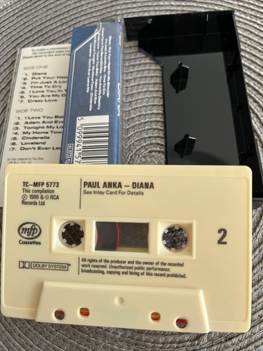 paul anka cassette tape album diana 1986 - Picture 5 of 5