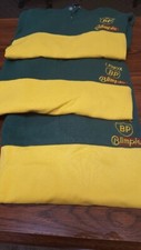 USED British Petroleum BP Gas Station Long Sleeve LARGE Collared Long Sleeve