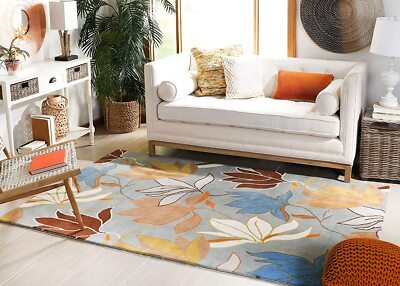 Luxurious Soft Hand Tufted Waved  Living Room, New Zealand Wool