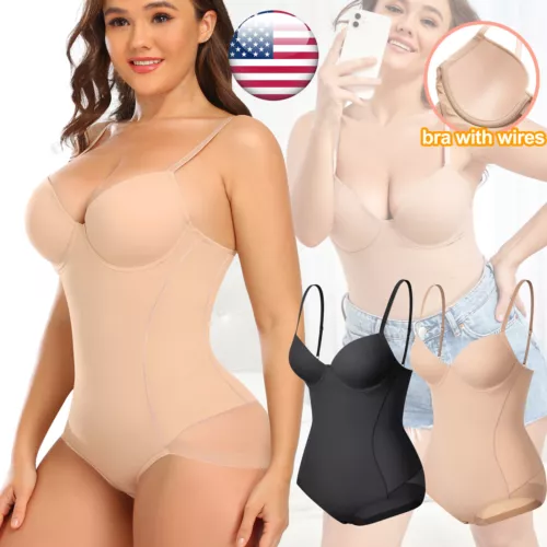 Shapewear für Damen Bauchkontrolle Sexy Body mit Netz Cutouts Po Lifter - Bild 1 von 22