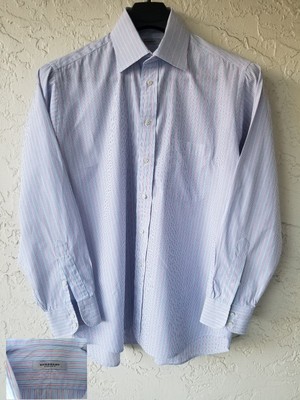 baby blue burberry shirt