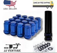 20pcs Blue 1.4 Tall 12x1.5 Tuner Spline Lug Nutkey Toyota Lexus Scion Model