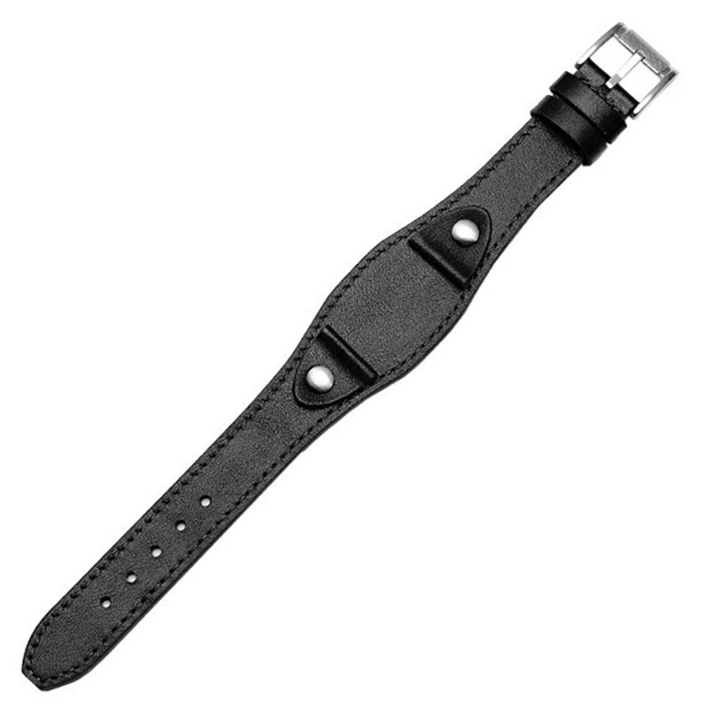 Unisex Leather Watch Strap For Fossil Omega 20 22mm Watch Band