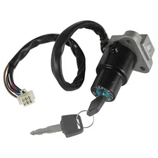 Caltric Ignition Key Switch for Kawasaki 27005-1129 / KLR650 KL650A