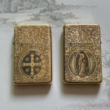 CHIEF Engraved Constantine Kerosene Lighter Grinding Wheel Windproof Metal