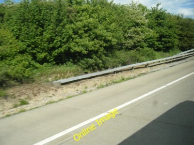 Photo 6x4 M20 start of barrier section near Waterlane Farm Chegworth  c2014