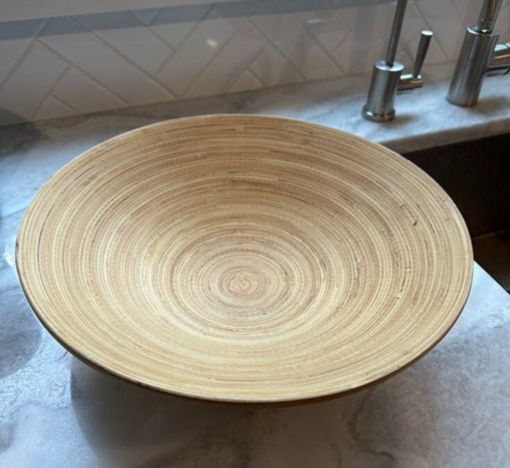 Bibol Khup Bamboo Serving Bowl Natural Bamboo By Shira Leah | eBay