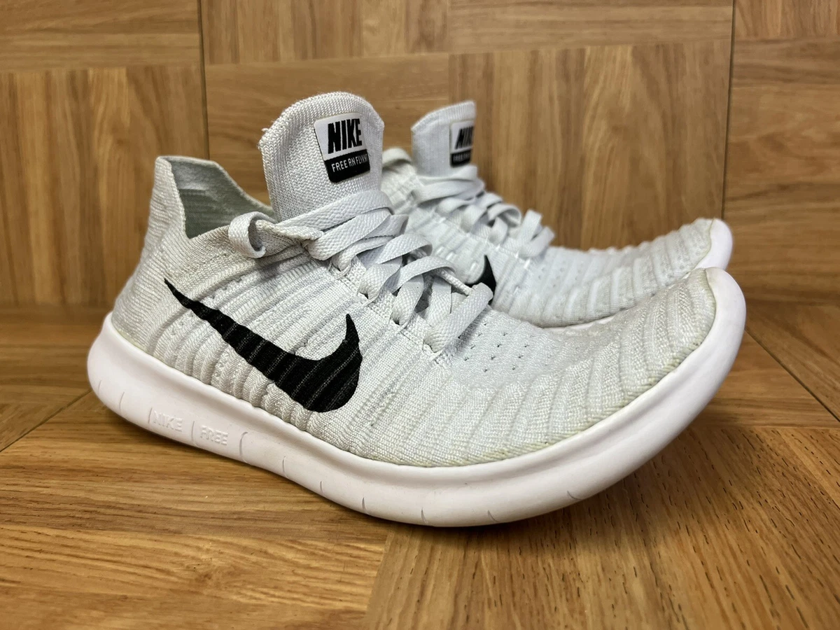 RARE Nike Free Flyknit RN 2016 Platinum Gray Women s Shoes Sz
