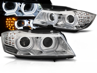 Scheinwerfer Paar BMW E90/E91 Ab 2009 Bis 2011 Xenon Angel Eyes Led DRL Chrom