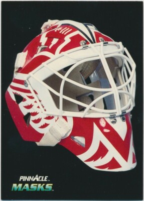 1992/93 Pinnacle #269 Masks Tim Cheveldae Detroit Red Wings Hockey (PEO) (b)