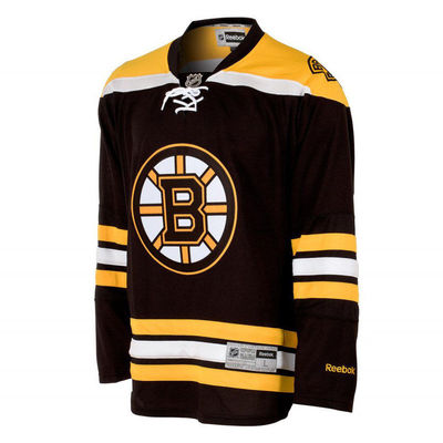 Reebok Boston Bruins NHL Black Hockey Jersey w/Laces, RARE Reebok Boston Bruins NHL Black Hockey Jersey w/Laces, RARE