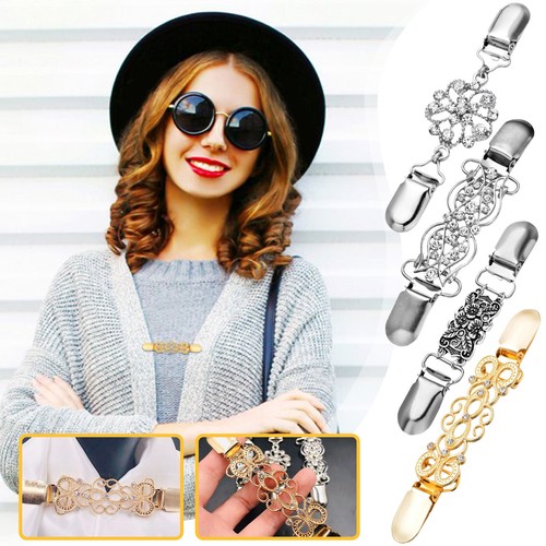 3 Vintage Pullover Clips Set - Stylische Cardigan Clips Für Kleidung & Accessoires