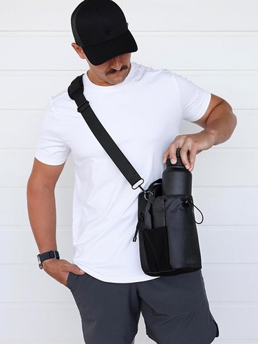 Borsa Porta Borraccia Portatile per Uomo Donna Palestra Borsa Magnetica Portabottiglie - Foto 17 di 17
