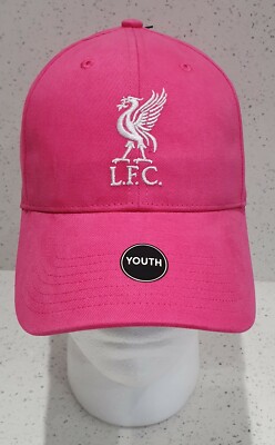Liverpool Official Baseball Cap - Pink mit weißem Liverbird LFC - Jugend 
