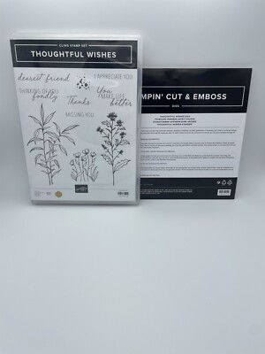 Stampin  Up! Thoughtful Wishes Stamp Set W Coord. Dies New
