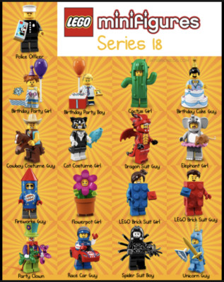 LEGO Minifigure Series 18 - 24 Retired Not Sealed
