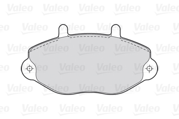 Plaquettes de frein Valeo 301037 pour dispositif de freinage à disque arrière