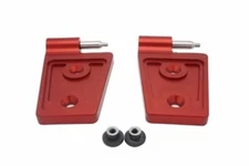 Royal Hooks Billet Aluminum Hood Hinges Red for Jeep Wrangler JK RHO-12013-RD