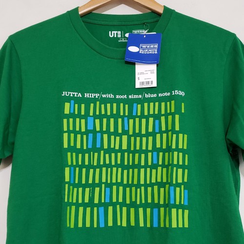 Camisa Blue Note Jutta Hipp con Zoot Sims 1530 Uniqlo Para Hombres S NUEVA Cubierta de Discos - Imagen 2 de 7