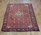 Traditional Vintage Wool Handmade Classic Oriental Area Rug Carpet 205X145 cm