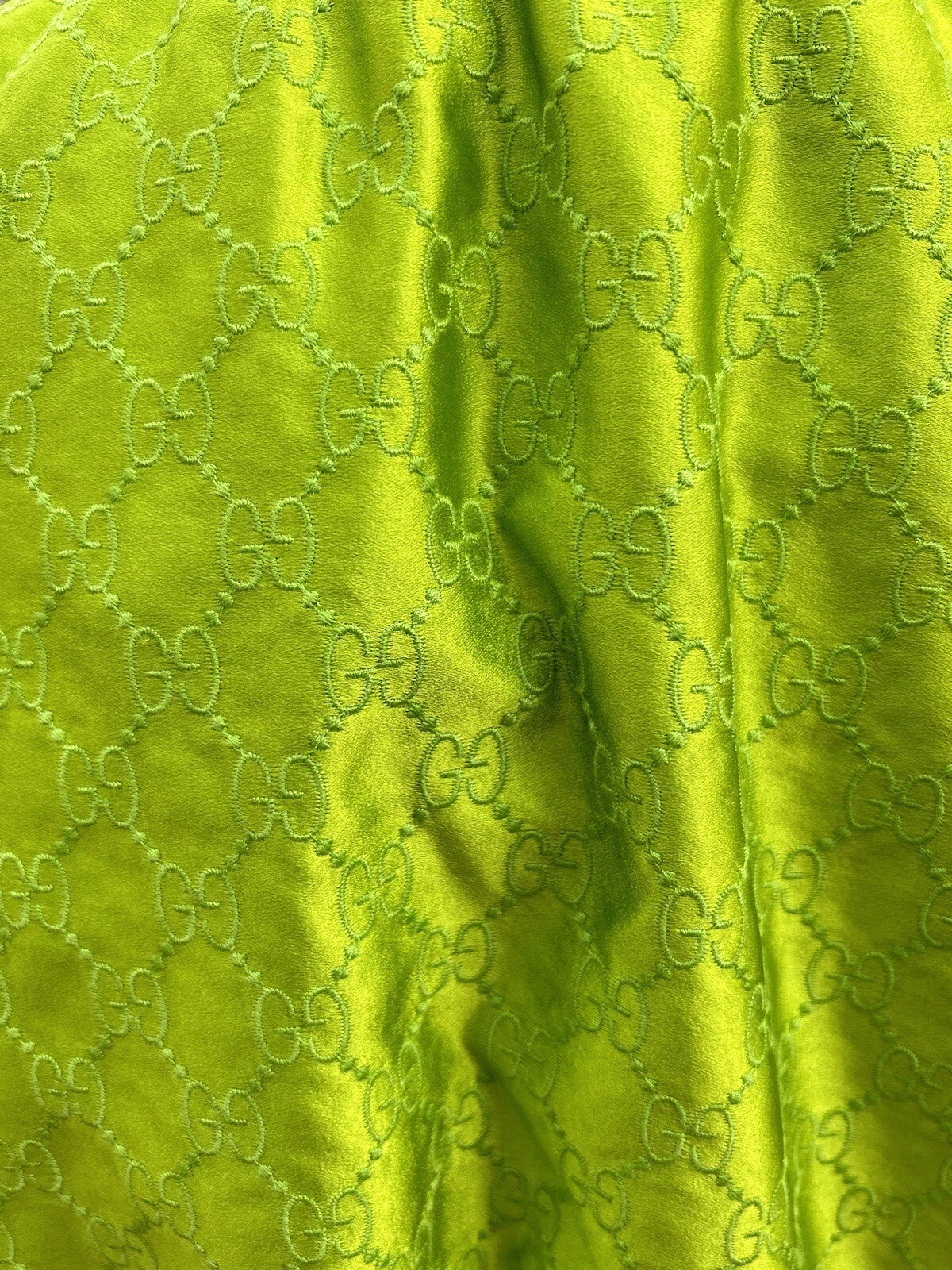 Giacca bomber verde raso Gucci nuova taglia 44