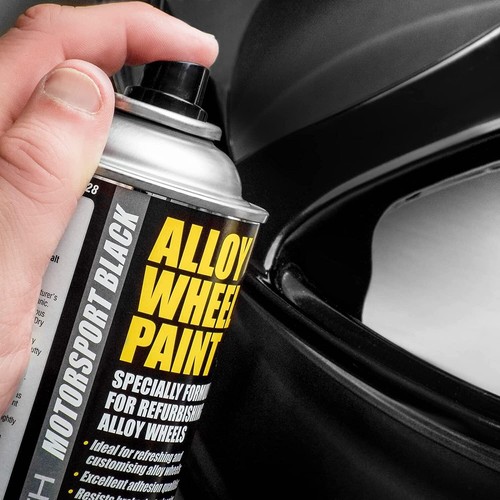 Car Alloy Wheel Paint E-TECH Black High Gloss Lacquer Primer Spray Paints. +M - Picture 5 of 20