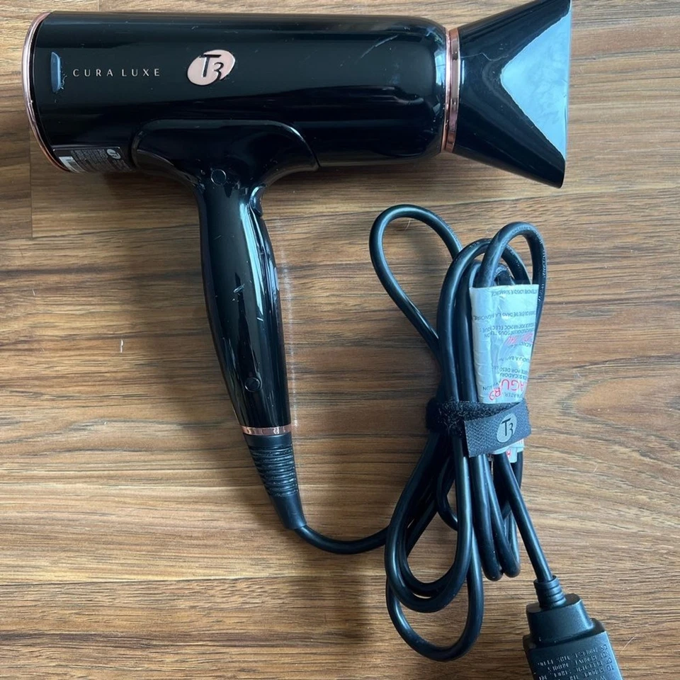 Secador de pelo profesional T3 Cura Luxe negro Foto 2 de 4