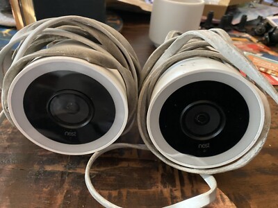 Nest NC4200US Cam IQ Outdoor Smart Wi-Fi Security Camera - 2 Pack USED