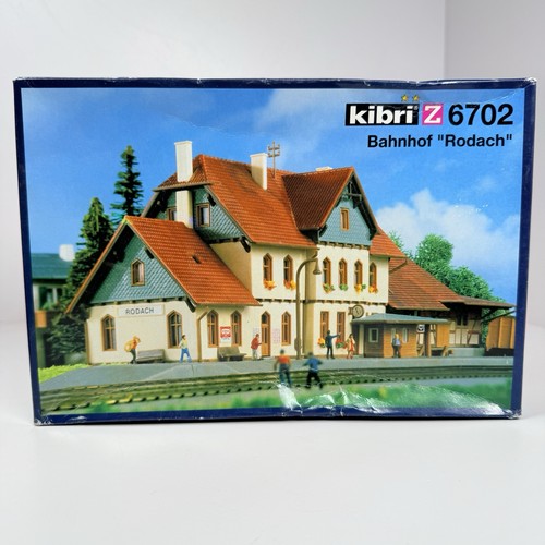 Kit de estación de tren "Rodach" escala Z Kibri #6702 Bahnhof | Zustand: Used