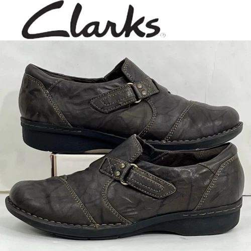 Mocassini donna Clarks slip on in pelle taglia 7 5 marrone