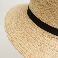 Kapelusz Sashiki Raffia z tylną wstążką, 7,5cm rond (oryg. ¥20,000)