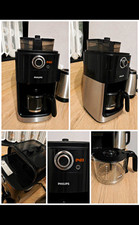 Philips Filter-Kaffeemaschine schwarz/silber mit Glaskanne, Display digital