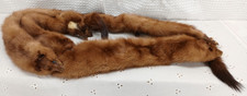 VINTAGE MINK FUR STOLE SCARF WRAP. 4 MINKS ATTACHED TOGETHER 5FT. SOFT SUPPLE