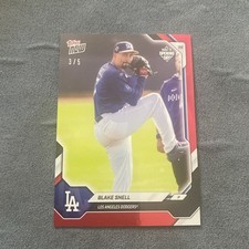 2026 Topps Now Blake Snell Road To Opening Day Red /5 LA Dodgers #0D-280