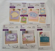 Lot 5 Crafter's Companion Word Dies Interchangeable Regal Frame Ornate Swirls