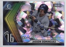 2022 Bowman Chrome Scouts Top 100 Atomic Refractor 92/150 Jasson Dominguez 16z7