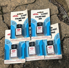 Carter s Stamp Pad Ink Lot Of 5-RED X-pert sealed Vintage