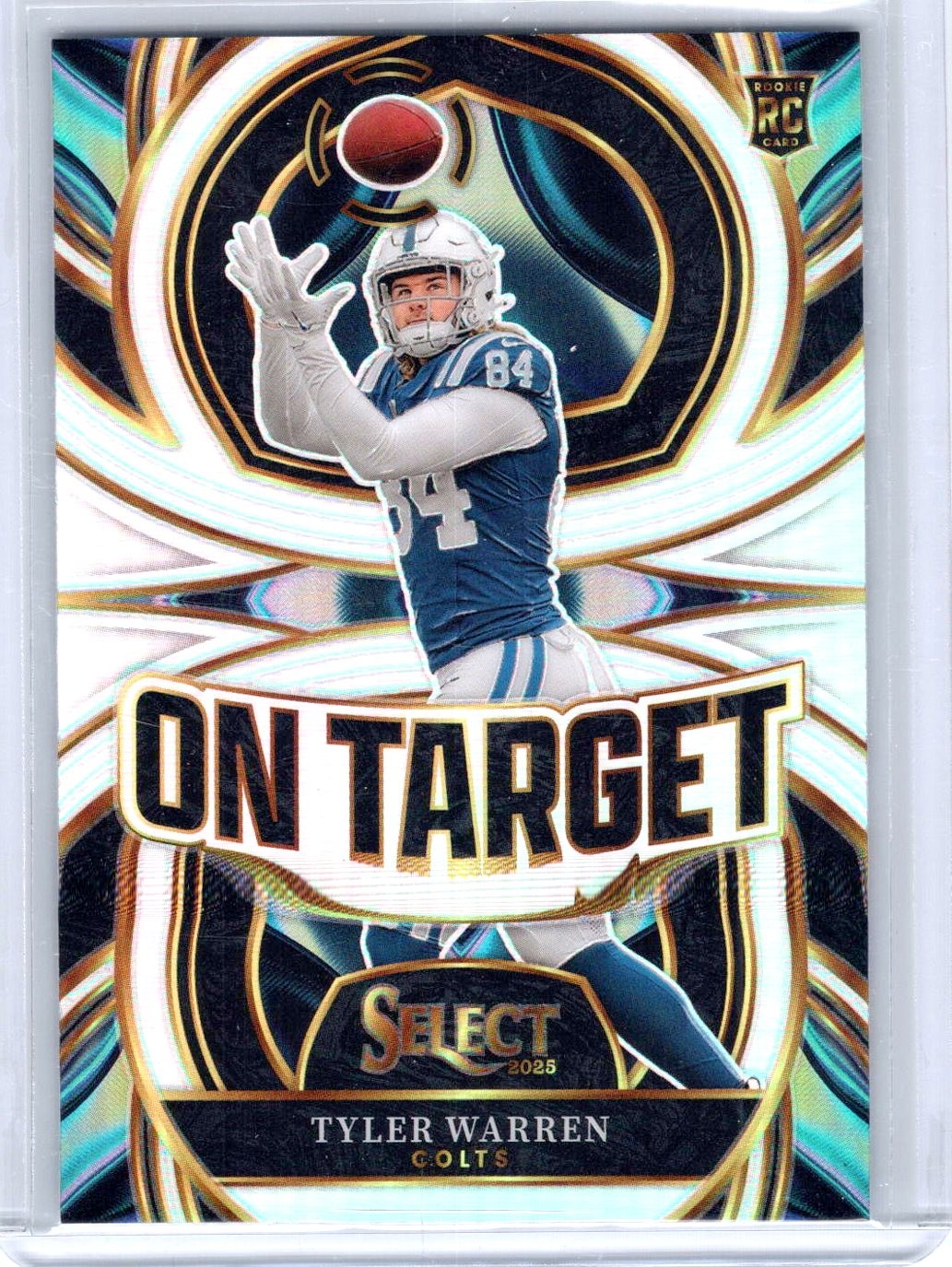 2025 Select #12 Tyler Warren On Target Silver RC