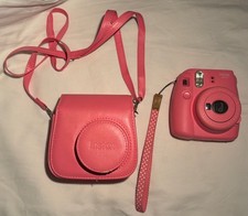 Fujifilm Instax Mini 9 Instant Film Camera - Flamingo Pink With Case