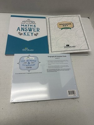 The Good & The Beautiful Math 6 & English Answer Key W/ Geography & Grammar Card