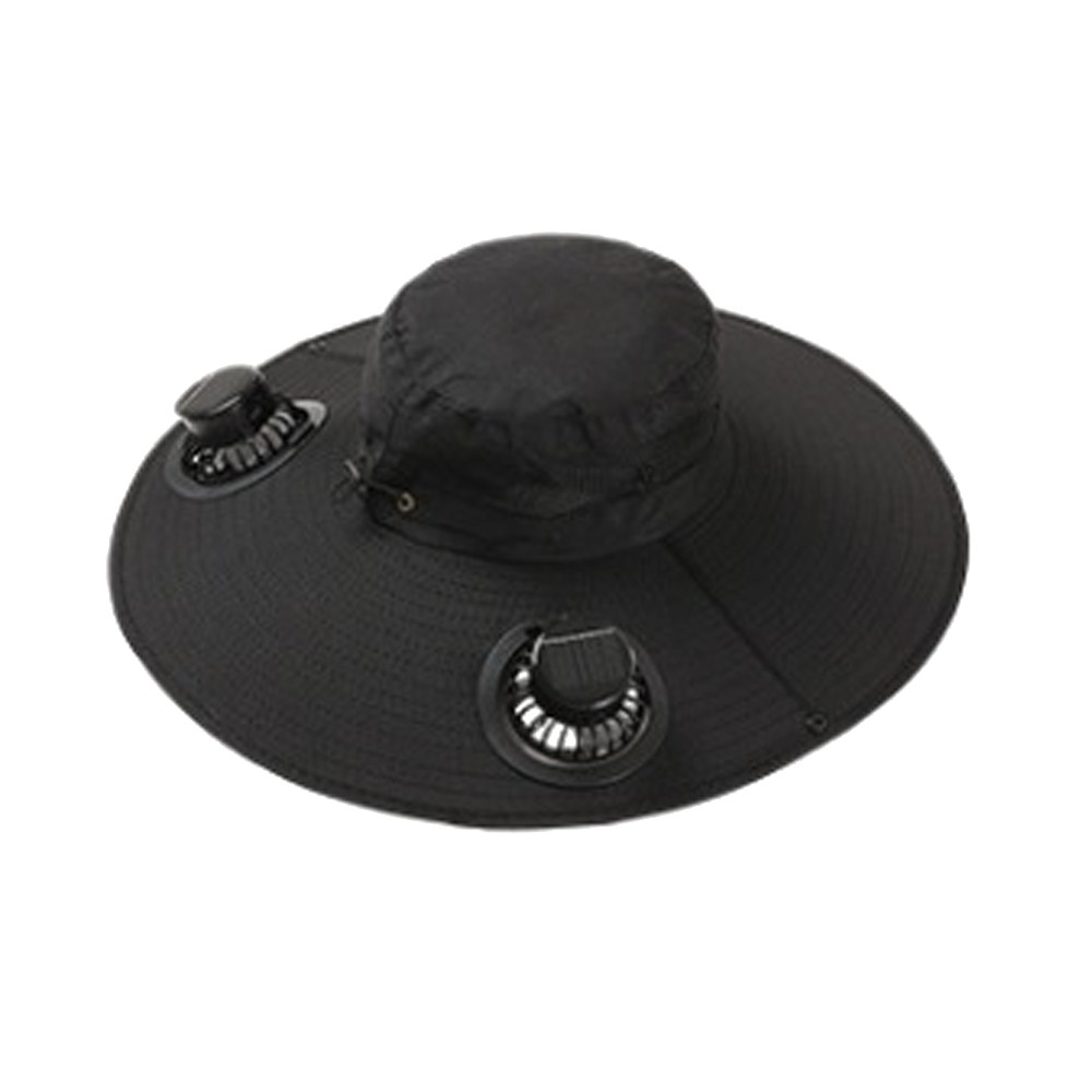 APL Cappello da sole a tesa larga carica solare cappello di raffreddamento ad aria attrezzatura da trekking