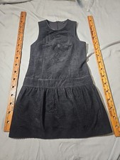 Theory Effia Dress Womens Sz 6 BlackDrop Waist  Wool Blend Mini Brushed Velvet 