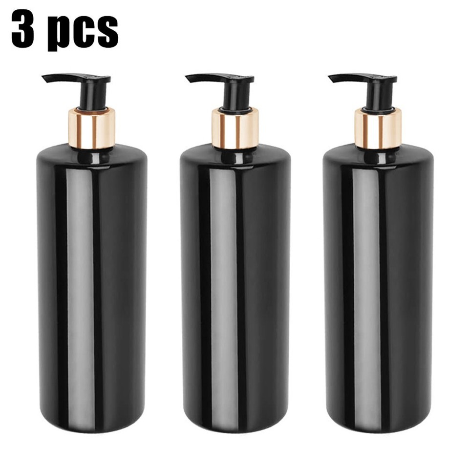Flacone per pompa in plastica vuoto verde da 200/300/500ml per contenore cosmetico per Shampoo lozione liquida con flaconi riutilizzabili con testa della pompa  66