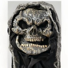 Vintage Easter Unlimited Skull Mask Gauze Hood Fun World Crypt Creature 8517