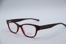 NEW ISAAC MIZRAHI IM30058 RE RED LEOPARD AUTHENTIC EYEGLASSES 53-17